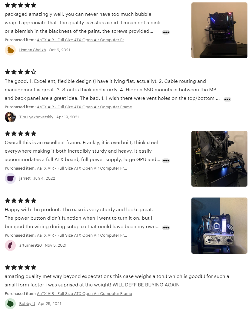 AaTX  AIR  - Full Size ATX Open Air Computer Frame