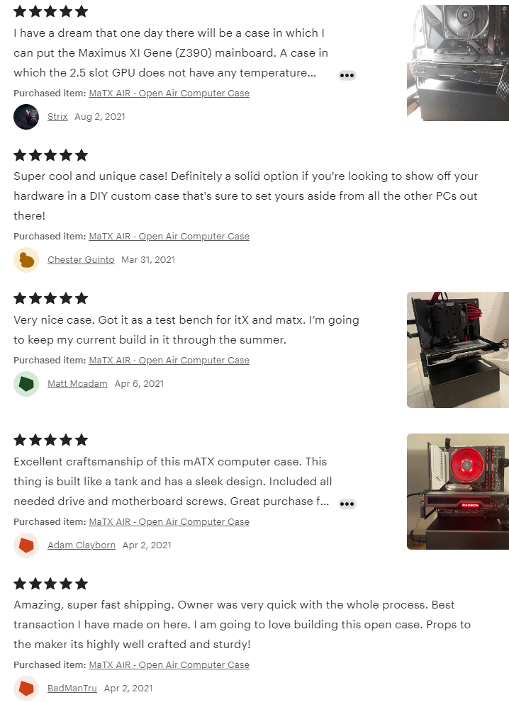 MaTX AIR - Open Air Computer Case